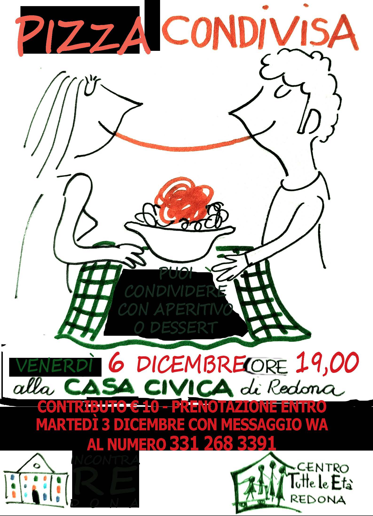 pizza condivisa 6 dicembre